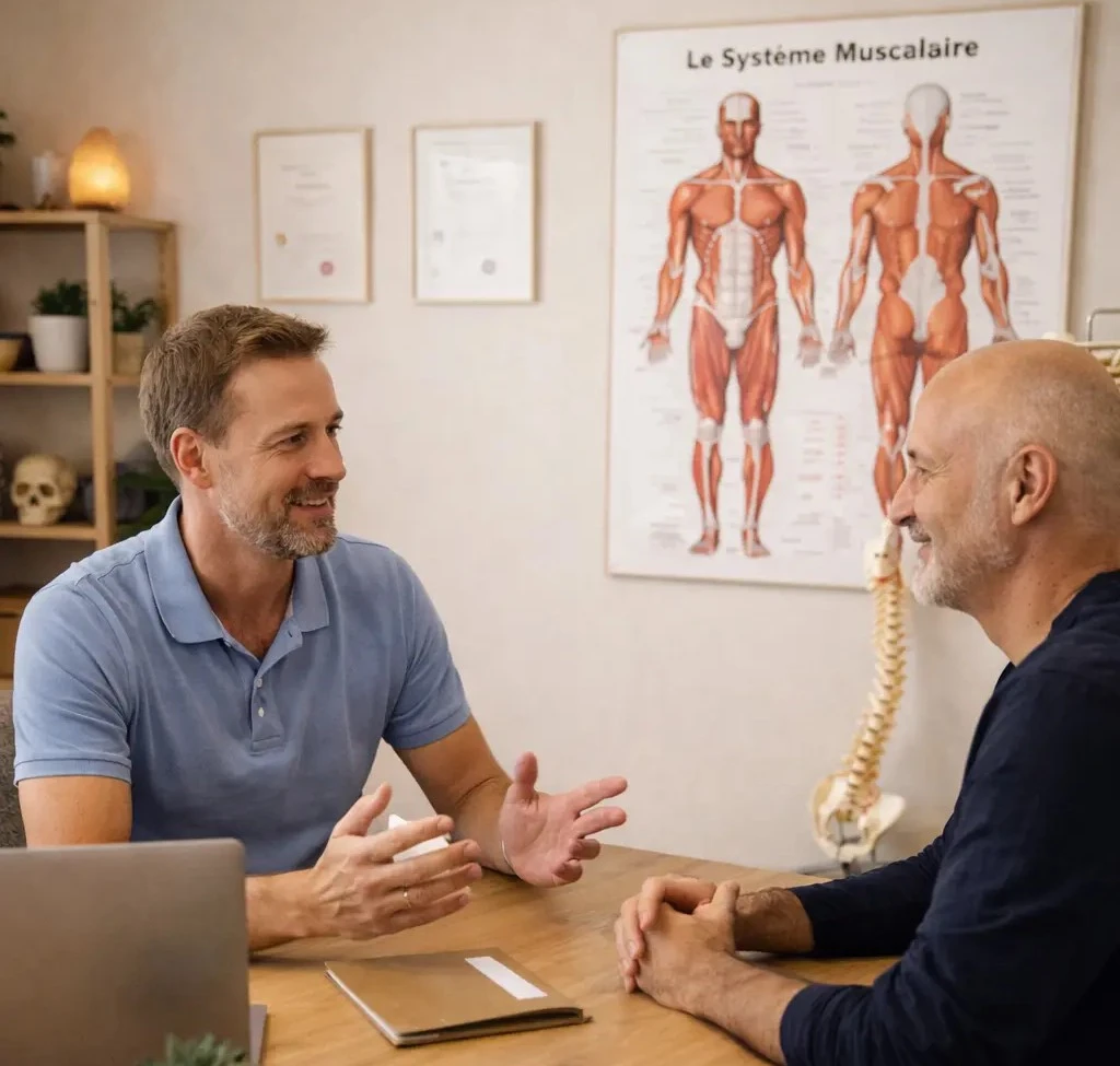 Ostéopathe en consultation à Grésy-sur-Aix